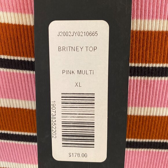 VERONICA BEARD Britney Puff-Sleeve Striped Top - Picture 5 of 7